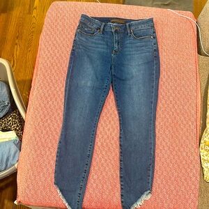 Joes jeans with angled ankle crop